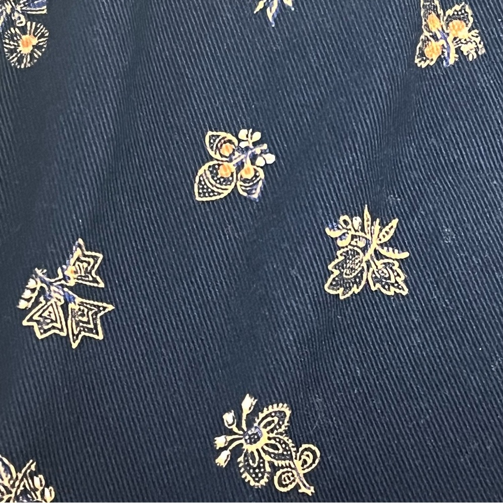 Madewell Women’s Navy Corduroy Floral Paperbag Mini Skirt Small Preppy Feminine. - Picture 12 of 16